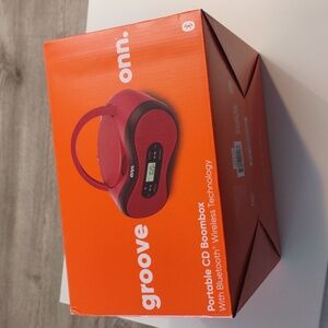 Portable CD boombox with Bluetooth wireless technology